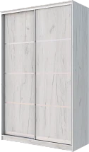 Картинка Шкаф-купе 2-х дверный с разделителями 2400 1362 420 от интернет-магазина Купи-купе