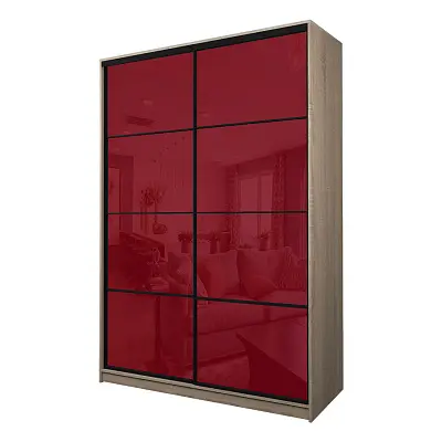 картинка Шкаф-купе 2-х дверный МАКС с пленкой Oracal Бургунди от магазина КУПИ КУПЕ