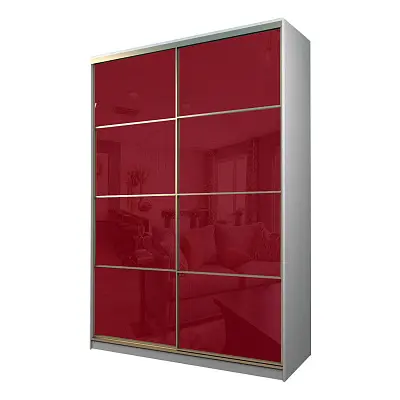 картинка Шкаф-купе 2-х дверный МАКС с пленкой Oracal Бургунди от магазина КУПИ КУПЕ