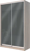 Картинка 2-х дверный шкаф купе с цветной пленкой Темно-серый №073 2400 1500 620 от интернет-магазина Купи-купе
