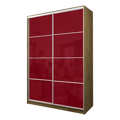 картинка Шкаф-купе 2-х дверный МАКС с пленкой Oracal Бургунди от магазина КУПИ КУПЕ