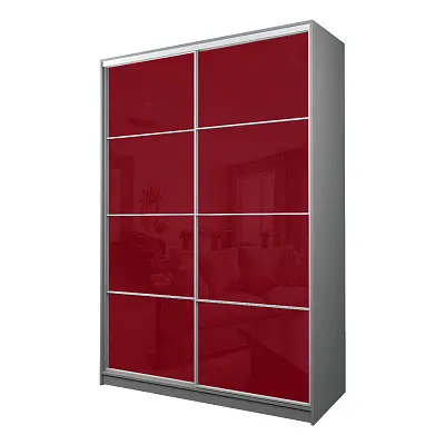 картинка Шкаф-купе 2-х дверный МАКС с пленкой Oracal Бургунди от магазина КУПИ КУПЕ