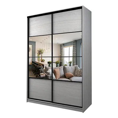 картинка Шкаф-купе 2-х дверный МАКС с зеркалом по центру от магазина КУПИ КУПЕ