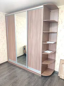 Шкаф-купе 3-х дверный с одним зеркалом