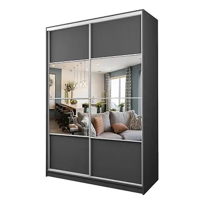 картинка Шкаф-купе 2-х дверный МАКС с зеркалом по центру от магазина КУПИ КУПЕ