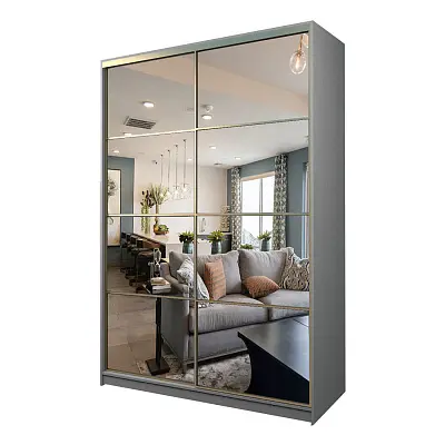 картинка Шкаф-купе 2-х дверный МАКС с 2-мя зеркалами от магазина КУПИ КУПЕ