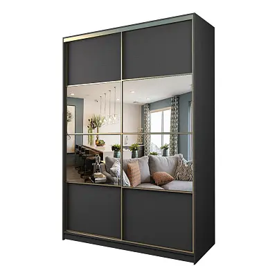 картинка Шкаф-купе 2-х дверный МАКС с зеркалом по центру от магазина КУПИ КУПЕ