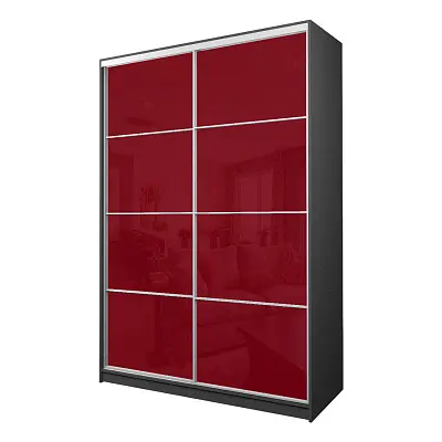 картинка Шкаф-купе 2-х дверный МАКС с пленкой Oracal Бургунди от магазина КУПИ КУПЕ