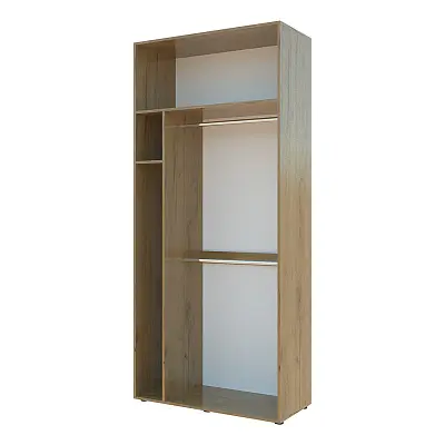 картинка Шкаф Гранд ГШБ/2 распашной 2-х дверный с двумя штангами и секцией для гладильной доски от магазина КУПИ КУПЕ