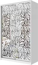 Картинка Шкаф-купе 2-х дверный с пескоструйным рисунком Лист 2200 1362 420 от интернет-магазина Купи-купе