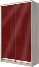 Картинка Шкаф-купе 2-х дверный с цветным стеклом Бургунд 312 2400 1200 620 от интернет-магазина Купи-купе