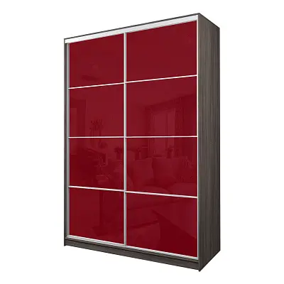 картинка Шкаф-купе 2-х дверный МАКС с пленкой Oracal Бургунди от магазина КУПИ КУПЕ