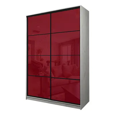 картинка Шкаф-купе 2-х дверный МАКС с пленкой Oracal Бургунди от магазина КУПИ КУПЕ