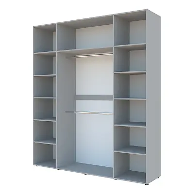 картинка Шкаф Гранд ГШК/2 распашной 4-х дверный с двумя штангами от магазина КУПИ КУПЕ