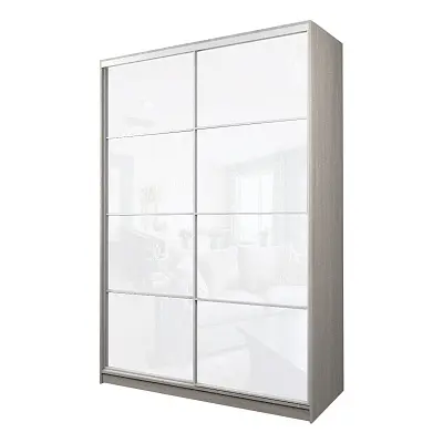 картинка Шкаф-купе 2-х дверный МАКС с белой пленкой Oracal от магазина КУПИ КУПЕ