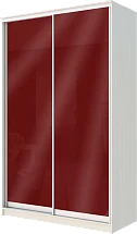 Картинка Шкаф-купе 2-х дверный с цветным стеклом Бургунд 312 2200 1362 620 от интернет-магазина Купи-купе