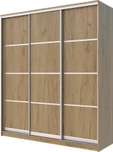 Картинка Шкаф купе 3-х дверный с разделителем 2400 1770 420 от интернет-магазина Купи-купе