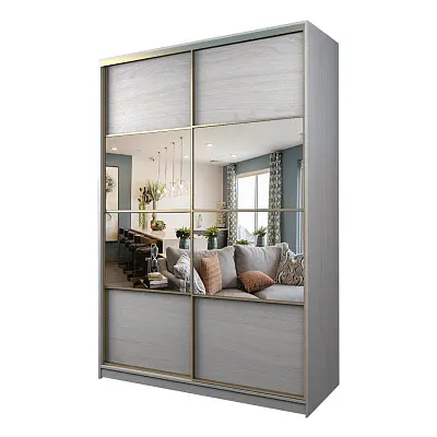 картинка Шкаф-купе 2-х дверный МАКС с зеркалом по центру от магазина КУПИ КУПЕ