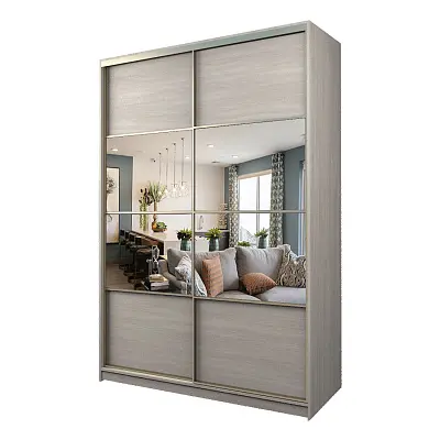 картинка Шкаф-купе 2-х дверный МАКС с зеркалом по центру от магазина КУПИ КУПЕ