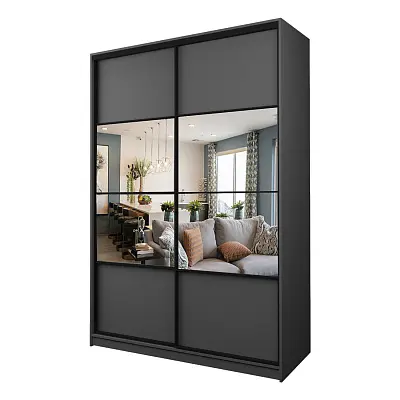 картинка Шкаф-купе 2-х дверный МАКС с зеркалом по центру от магазина КУПИ КУПЕ