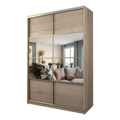 картинка Шкаф-купе 2-х дверный МАКС с зеркалом по центру от магазина КУПИ КУПЕ