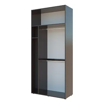 картинка Шкаф Гранд ГШБ/2 распашной 2-х дверный с двумя штангами и секцией для гладильной доски от магазина КУПИ КУПЕ