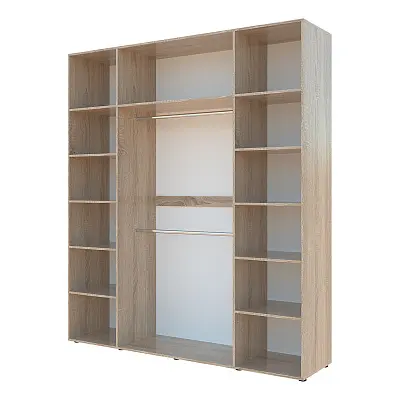 картинка Шкаф Гранд ГШК/2 распашной 4-х дверный с двумя штангами от магазина КУПИ КУПЕ