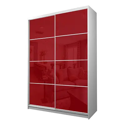 картинка Шкаф-купе 2-х дверный МАКС с пленкой Oracal Бургунди от магазина КУПИ КУПЕ