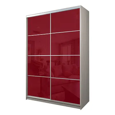 картинка Шкаф-купе 2-х дверный МАКС с пленкой Oracal Бургунди от магазина КУПИ КУПЕ