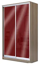 Картинка Шкаф-купе 2-х дверный с цветным стеклом Бургунд 312 2300 1682 420 от интернет-магазина Купи-купе